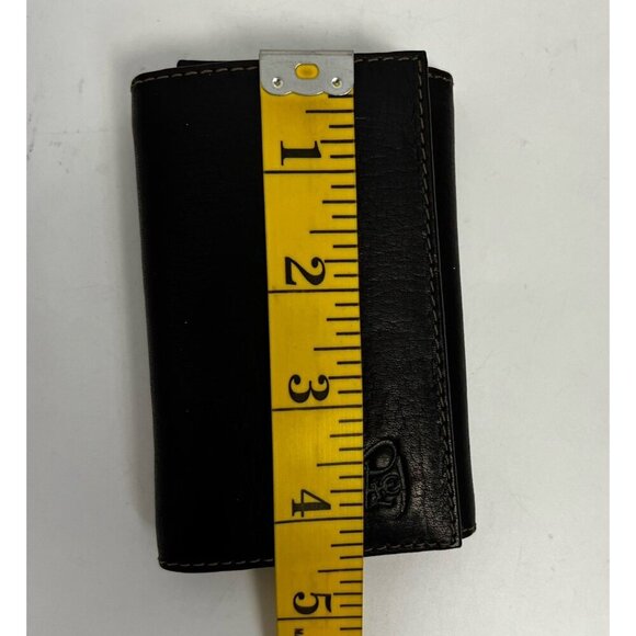 Genuine Leather Small Dark Brown Key Holder Wallet Unisex - Picture 6 of 16